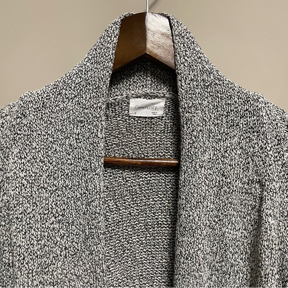 Aritzia Community Salt & Pepper Cardigan Women’s Size Small